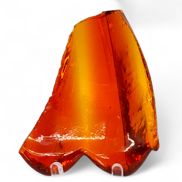 Amberina Art Glass Cullet Glowing Cadmium Slag #4GS42 - Picture 4 of 7